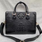 Genuine Crocodile Skin Businessmen Laptop Briefcase Exotic Alligator Leather