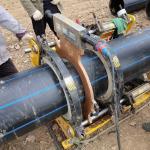 Hot Melt Black HDPE Water Supply Pipes Polyethylene PE 100 Solid Wall Drainage