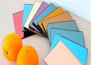 Wholesale Eco Friendly Decorative Tinted Glass , 3mm Thickness Colored Mirror Glass from china suppliers
