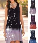 Women'S Sleeveless Pullover Print Gradient Dress