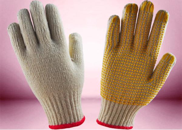 Seamless Knitted Cotton Gardening Gloves , Hand Protection Gloves 8 - 10 Inch
