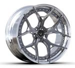 Custom 6061-T6 Alloy Rims 2-PC Polish Barrel+Gun Metal Disc 5x112 20 21 inches