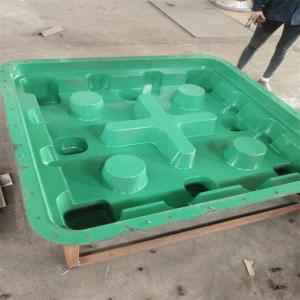 Wholesale OEM 8000 Shots Roto Molded Plastic Pallets Steel Texture 50L from china suppliers