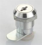 Key Electric Cabinet Box Door Cam Lock Powder Coated Height 20mm 180 Degree Turn