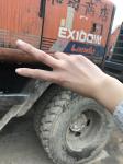 japan hitachi ex100wd-1 wheel excavator