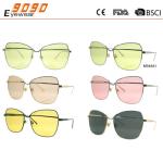 2017 new fashion sunglasses with metal frame,suitable for men and women
