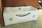 Large 70" Corner Whirlpool Bathtub 2 Person Jetted Tub Built - In Heater