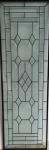 Triple Glazed Sliding Patio Doors Antique Stained Glass Panel Chrome Finish