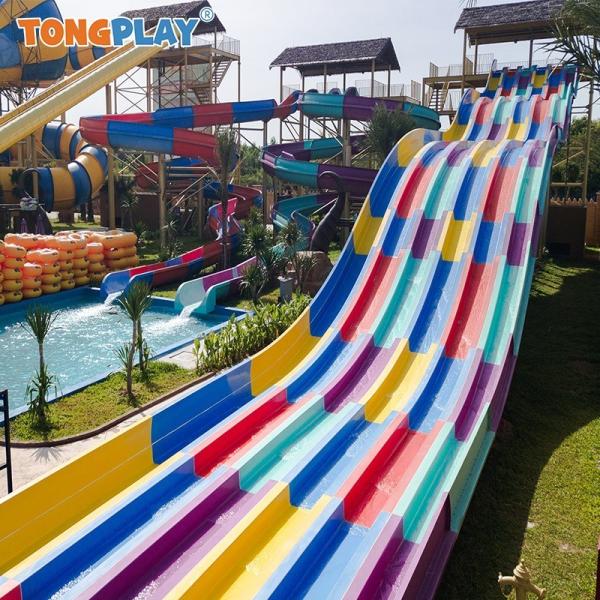 Quality Amusement Rainbow Water Slide Eco Commercial Water Slide Equipment for sale