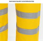 PVC High Visibility Raincoat Jacket Pants Custom Reflective Rain Coat