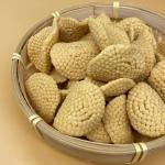 OEM Round Glutinous Rice Cracker Snacks Crispy Texture