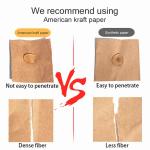 Custom Khaki Kraft Paper Shopping Bags 90gsm-150gsm
