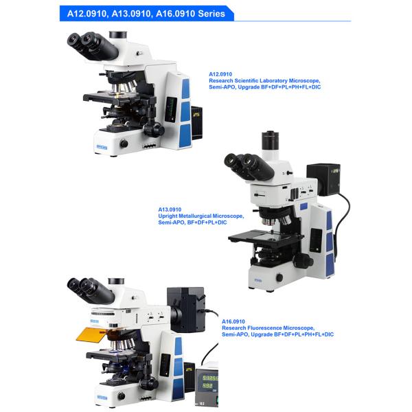 OPTO-EDU A12.0910 Research Scientific Laboratory Microscope Semi-APO Upgrade BF+DF+PL+PH+FL+DIC