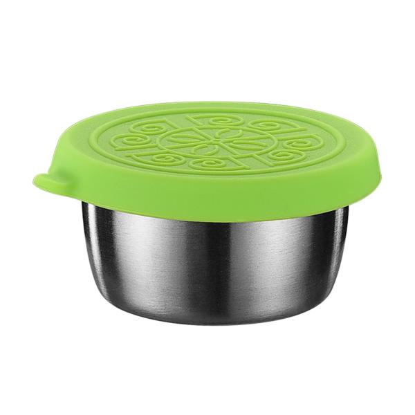 Dressing Containers to Go for Condiments, Salad Dressing, Dips, Snacks, Stainless Steel Dipping Sauce Cups, Mini Food