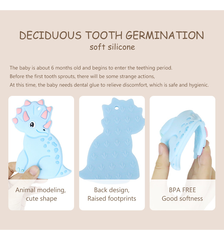 Soft Animal Baby Teether Silicone Food Grade Material For Toddler