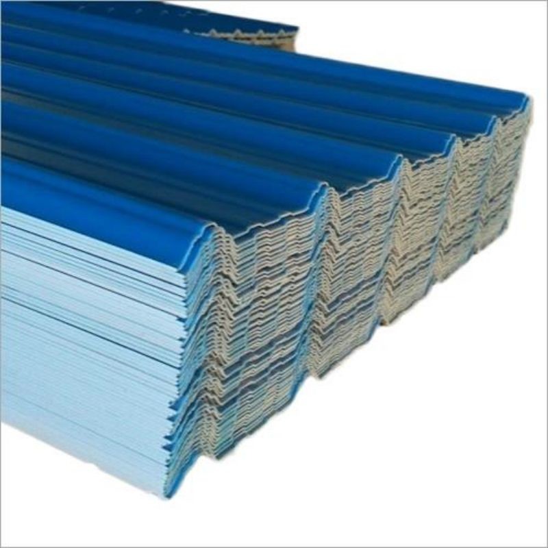 IBR DX51D PPGI Carbon Steel Coil Wavy Trapezoid Shape Corrugated Roofing Sheet