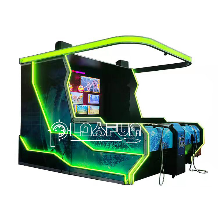PLAYFUN Most Selling Products Coin-operated Arcade 2 Players Big Screen Shooting Hunter Simulation Machine