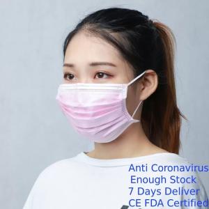 Wholesale Pink Color Disposable Face Mask Non Woven PP Material Non Irritating Lightweight from china suppliers