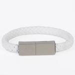 PU Leather 22.5cm Bracelet Charging Cable With 32GB 64GB U Disk USB