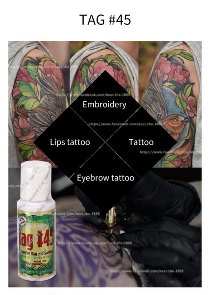 Microneedling TAG#45 Numbing Gel Tattoo Anesthetic Gel Instant Pain Relief Numb