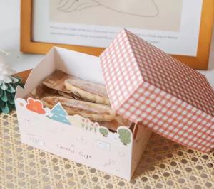 Wholesale Wholesale Custom White Cardboard Creative Baking Dessert Cake Paper Box Color Box from china suppliers