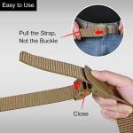 Tactical Belt For Men,Military Belts For Men,1.5" Reinforced Nylon Web Work