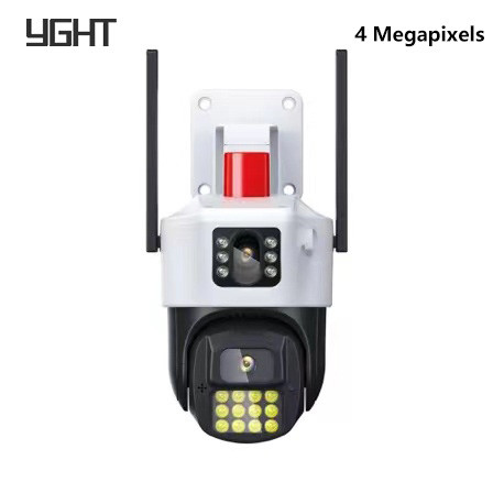 Dual Lens PTZ Camera 4MP 6x High Zoom CCTV Camera Smart Tracking