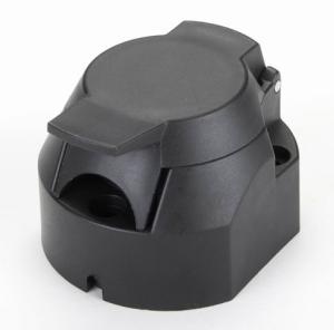 Wholesale Plastic Trailer Plug Socket Tractor Black Trailer Electrical Plug ISO1724 from china suppliers
