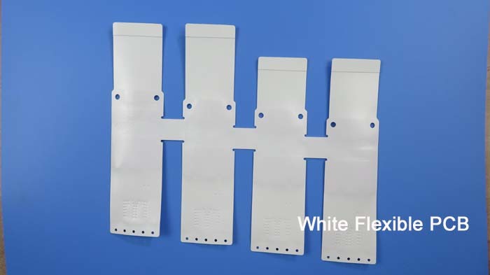 White Flexible PCB Board on PET with Bulge Pads and Immersion Gold for Printer