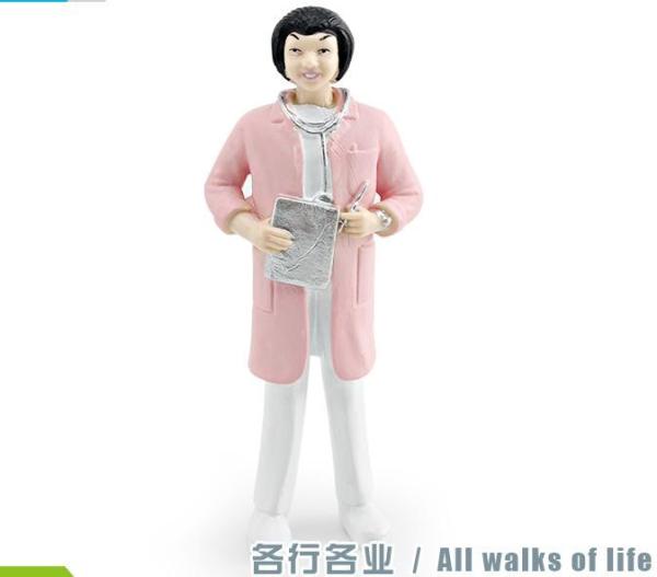 People at Work Model Toy Nurse Figure Pretend Professionals Figurines Career
