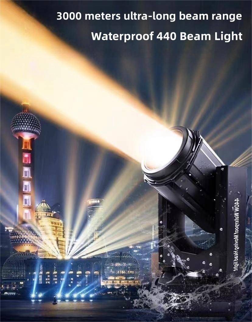 380W IP65 Waterproof Beam Light Stage Moving Head Light with 50000 Hours Lifespan