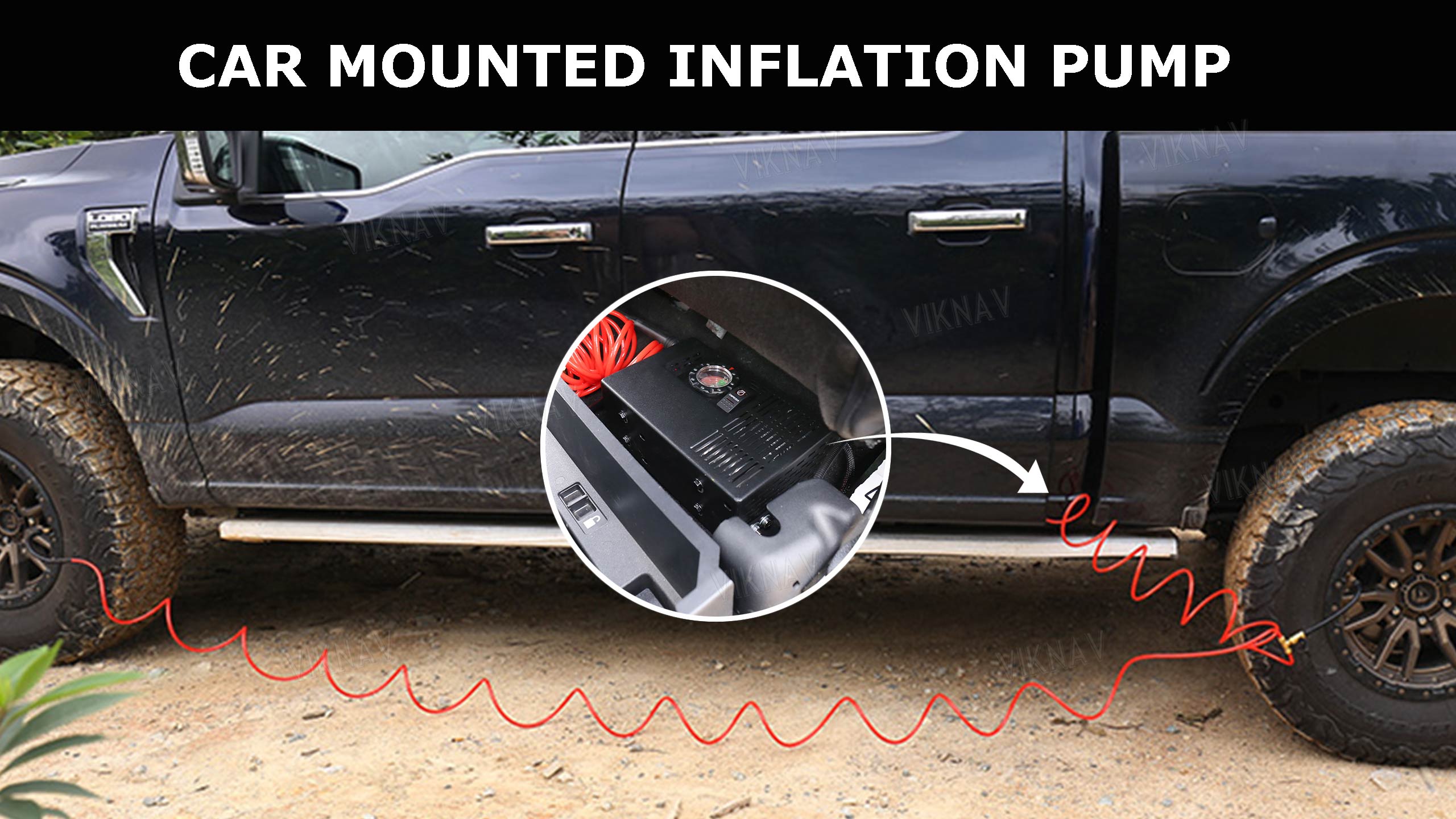 Viknav for Ford F150 new Raptor modified car special electric air pump tire pump