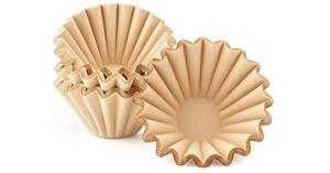 Wholesale 185x50 mm Basket Bowl Shape Wave Coffee Filter Paper Tea Paper Filter from china suppliers