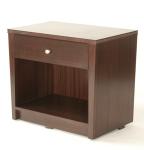 Wooden 5-star hotel furniture stone top night stand/bed side table NT-0018