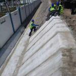Roof Garden and Tunnel Heat Insulation of Cement Blanket Canvas for Slope
