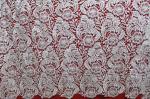 Garment Accessories Chemical Lace Fabric Water Soluble lace fabric in White