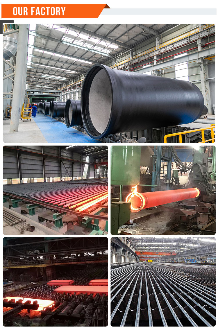 Non Oiled Ductile Iron Pipe Round For Hydraulic Pipe / Agricultural Water Supply