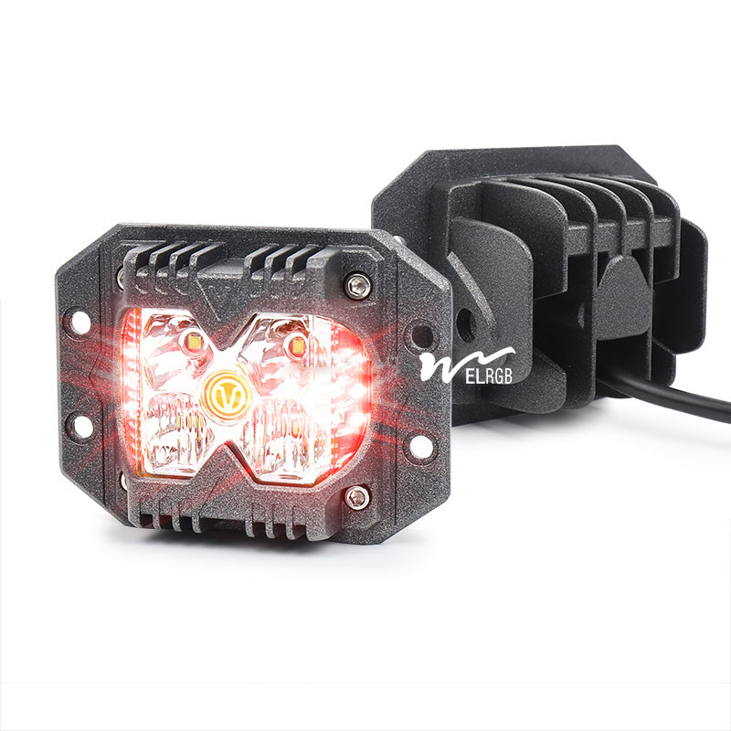 3500LM Cube Side Shooter Led Pods Vehicle LED Work Lights 12V 6500K