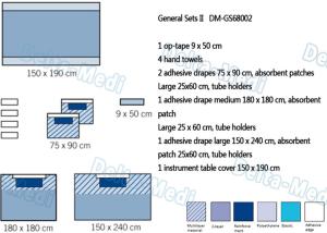 Wholesale Universal surgical packs, General Medical Sterile Packs Low Linting With Reinforced Adhesive from china suppliers