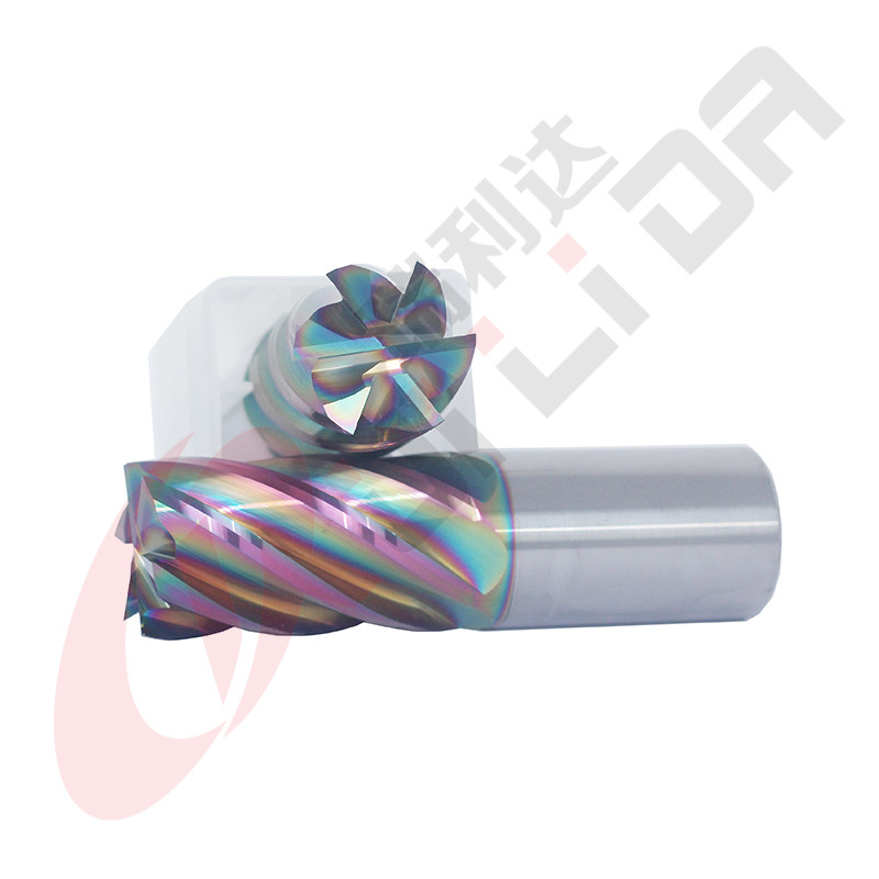 25mm 1" 6 Flutes Custom End Mill DLC Coating For CNC Milling Tools