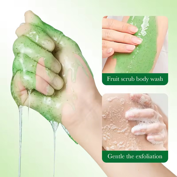 Kiwi Fruit Scrub Body Care Moisturizing Whitening Pores Deep Clean Bath Shower Gel