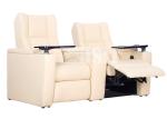 Luxury Home Cinema Room Leather Electric Recliners High Strength Steel Structure