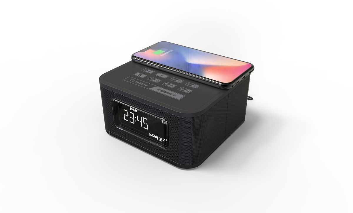 Dual Alarm Radio Dab Bluetooth Clock DAB Radio With Rechargeable Battery Pack