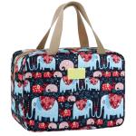Leak Proof Floral And Elephant Cosmetic Toiletry Bag For Girls