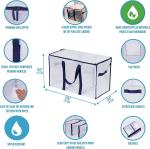 Heavy Duty Extra Large Clear Moving Bags W/Backpack Straps Strong Handles &