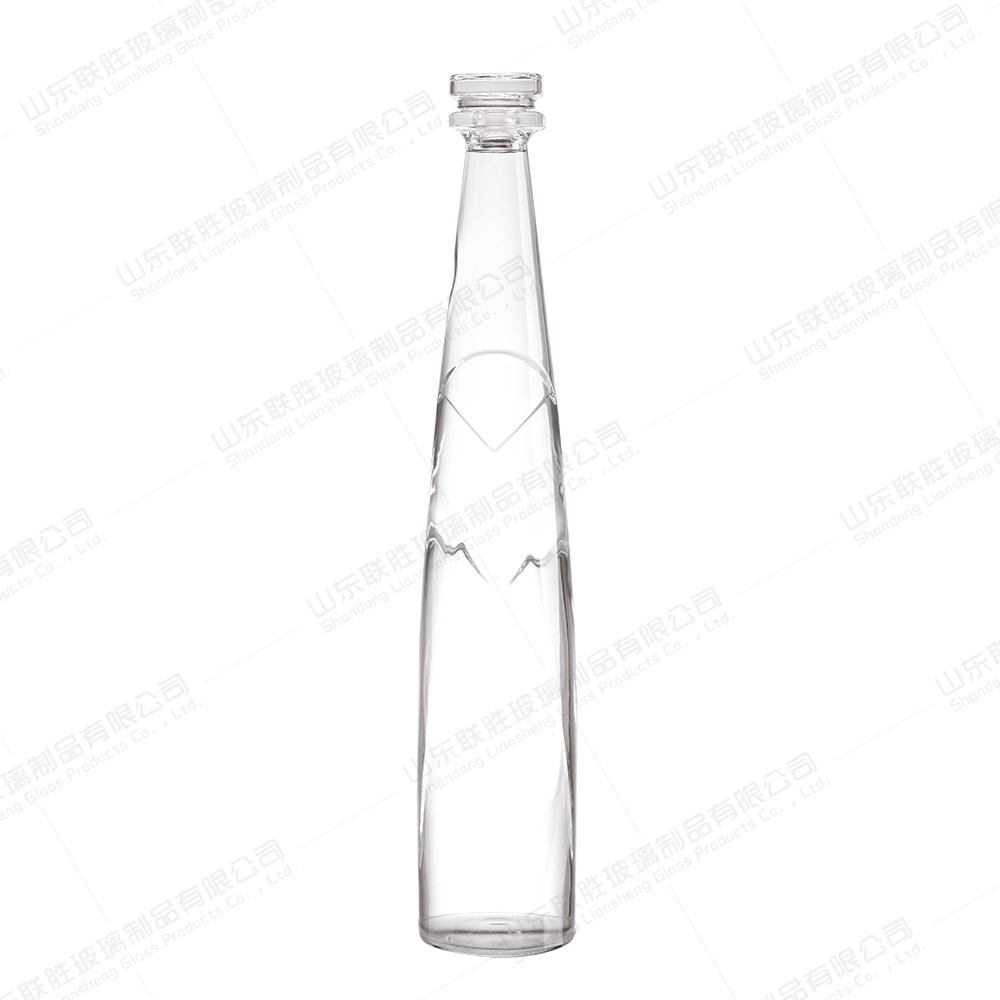 Glass Body Material Custom 250ml 500ml Liquor Spirits Whiskey Bottle With Cap