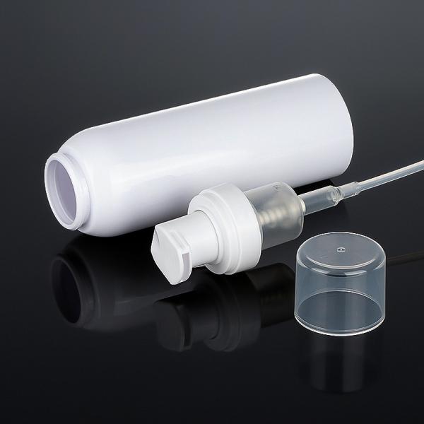 Round 250ml Foaming Pump Bottle Screen Printing For Facial Cleanser