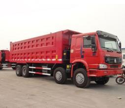 Wholesale 8x4 powerful engine 50 tons heavy duty dump truck 266h-375ph with flat roof cabin from china suppliers