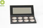 8 Pans Magnetic Eyeshadow Case , Black Paper Blank Eyeshadow Palette