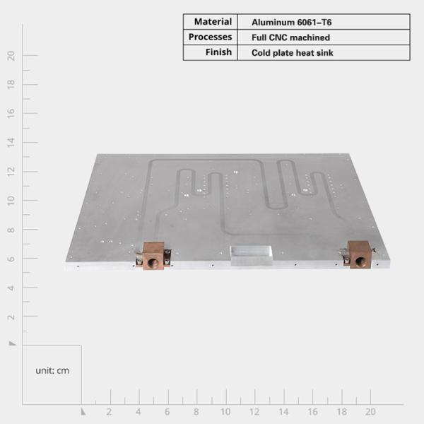 Copper Pipe Aluminium Liquid Cooler Heat Sink Water Cooling Block Heatsink For